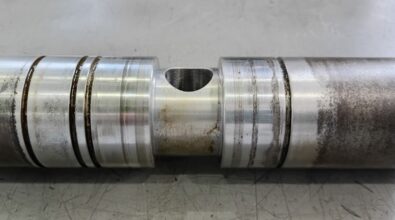 ホースリールシャフトのタングステンカーバイド溶射補修