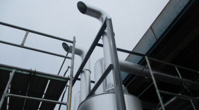 非常用発電機排気ライン製作交換 その2